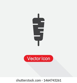 Kebab Icon, Shaurma Icon Vector Illustration Eps10