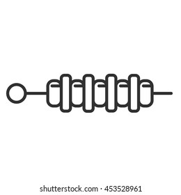 Kebab icon. thin line design
