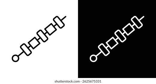 Kebab icon vector collection. vector sign illustration
