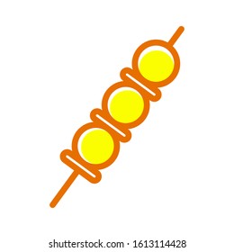 Kebab icon vector design template