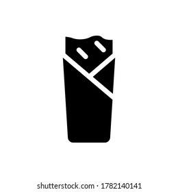 kebab icon vector illustration glyph style. food icon set.