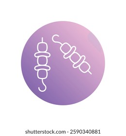 Kebab icon vector stock illustration