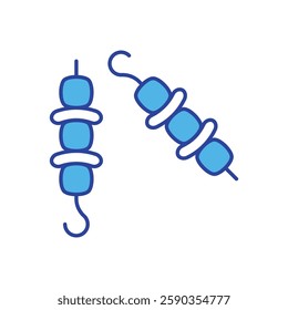 Kebab icon vector stock illustration