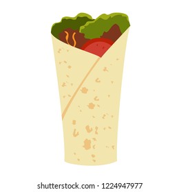 Kebab. Isolated vector illustration. 