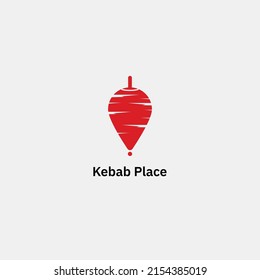Kebab Location Place Vector Illustration