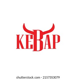 Kebab logo with bull symbol