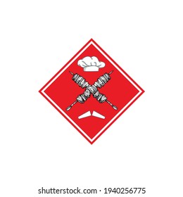 Kebab Logo on white background