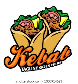 Kebab Logo Template Stock Vector (Royalty Free) 1330914623 | Shutterstock