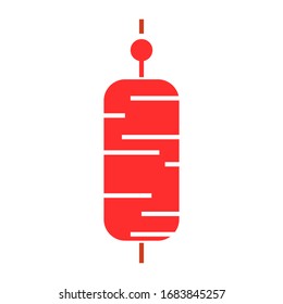 Kebab logo template vector icon design