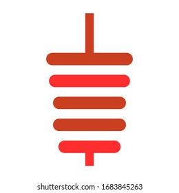 Kebab logo template vector icon design