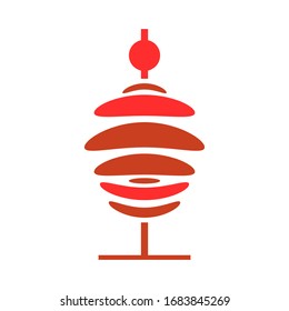 Kebab logo template vector icon design