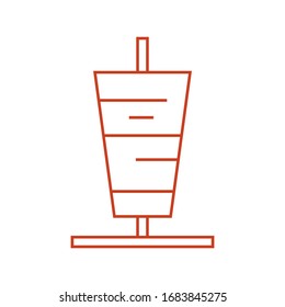 Diseño de iconos vectoriales de la plantilla de logotipo de Kebab