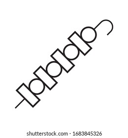 Diseño de iconos vectoriales de la plantilla de logotipo de Kebab