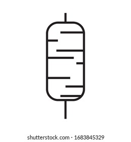 Kebab logo template vector icon design