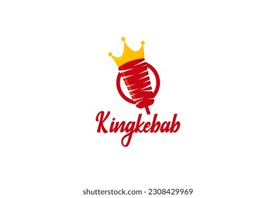 kebab logo vector icon illustration