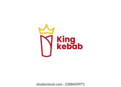 kebab logo vector icon illustration