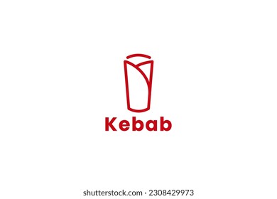 kebab logo vector icon illustration