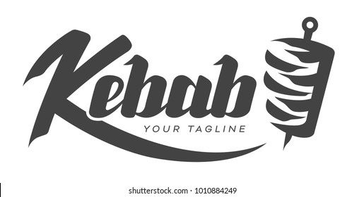 Kebab logo vector illustration