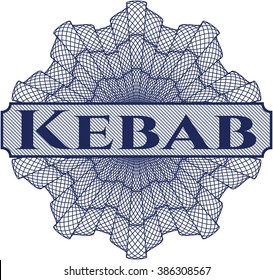 Rosette estilo dinero kebab