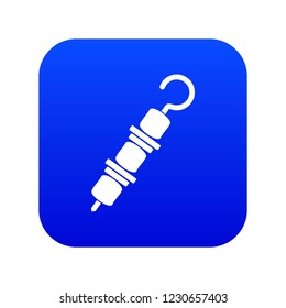 Kebab on skewer icon digital blue for any design isolated on white vector illustration