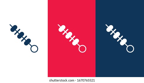 Kebab outline icon for web and mobile