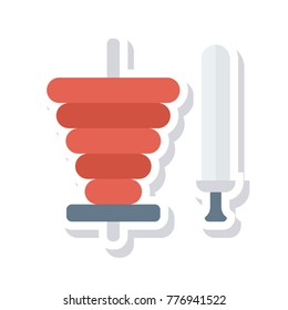 kebab sticker icon 