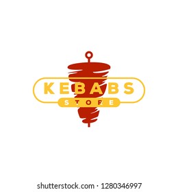 Kebab store logo template