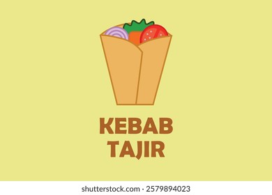 kebab tajir, a kebab logo that depicts the success of kebab entrepreneurs