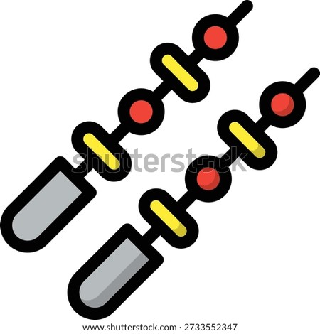 Kebab Vector Icon Design Illustration