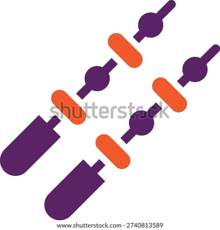Kebab Vector Icon Design Illustration
