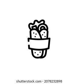 kebab vector icon. perfect use for logo, presentation, application, website, and more. icon design line style