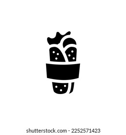 kebab vector icon solid style. perfect use for logo, presentation, application, website, and more. icon design glyph style
