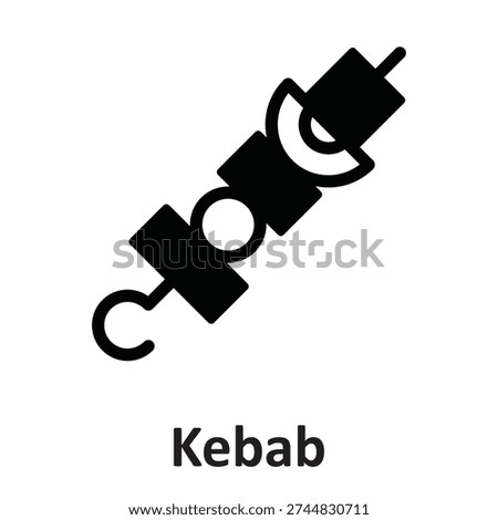 Kebab Vector Icon which can easily modify or edit

