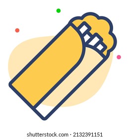 kebab vector Line Icon. Simple Creative vector Line Icon