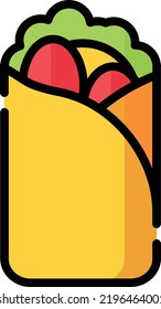 kebab vector on white background. isolated Vector icon