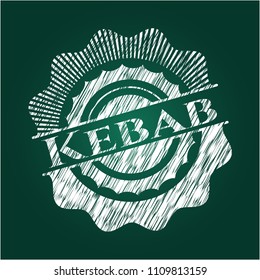  Kebab written with chalkboard texture