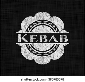 Kebab written on a blackboard