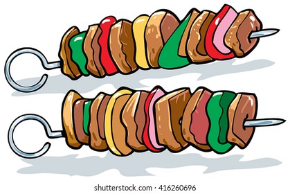 Kebabs skewers