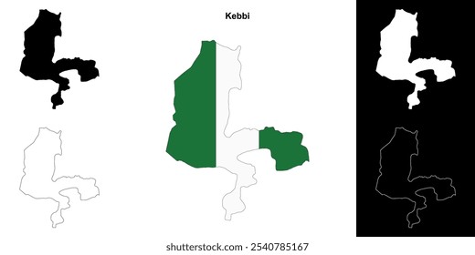 Conjunto de mapa de esquema de estado de Kebbi