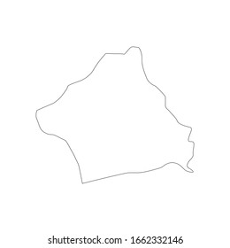 Mapa de la región Kebili en Túnez