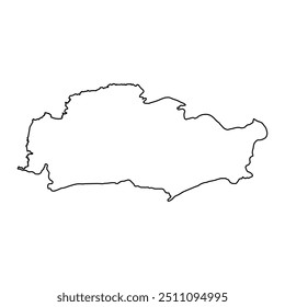 Kech district map, administrative division of Pakistan. Vector illustration.