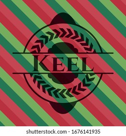Keel christmas style emblem. Vector Illustration. Detailed.