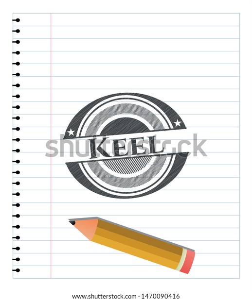 Keel Emblem Draw Pencil Effect Vector Stock Vector (Royalty Free) 1470090416 Shutterstock
