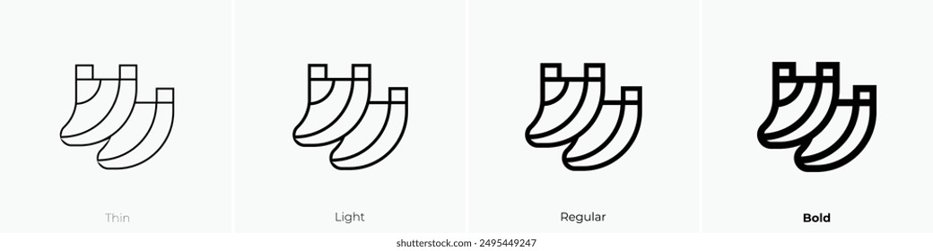 keel icon. Thin, Light Regular And Bold style design isolated on white background