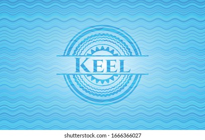 emblema del concepto de agua de Keel. Ilustración vectorial. Detallado.