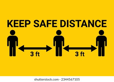 Keep 3 ft safe distance
