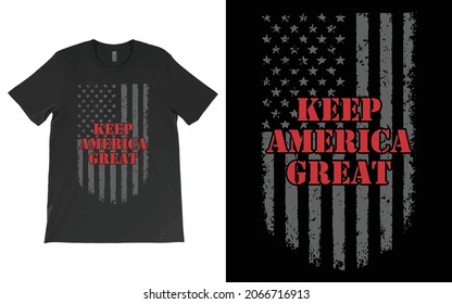 Behalten Sie Amerika für ein tolles T-Shirt-Vektordesign