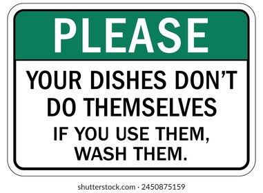 Keep area clean sign and labels