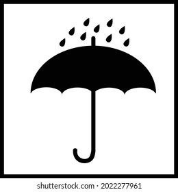 Keep out of rain vector symbol