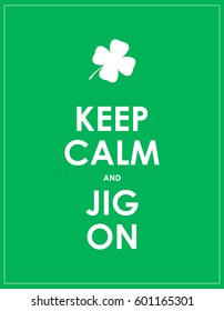 keep calm banner for St. Patrick's day